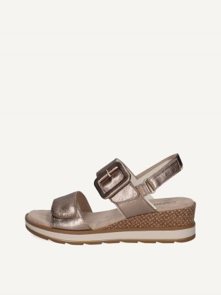 Caprice Sandalette - Taupe-Metallic