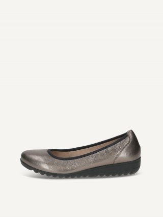 Caprice Ballerina - Piombo Metallic