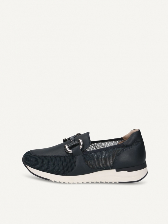 Caprice Slipper - Ozeanblaues Kammleder