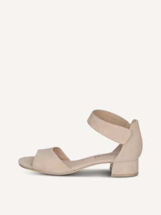 Caprice Sandalette - Beige Wildleder