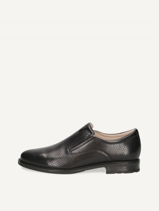 Caprice Slipper - Schwarzes Nappaleder