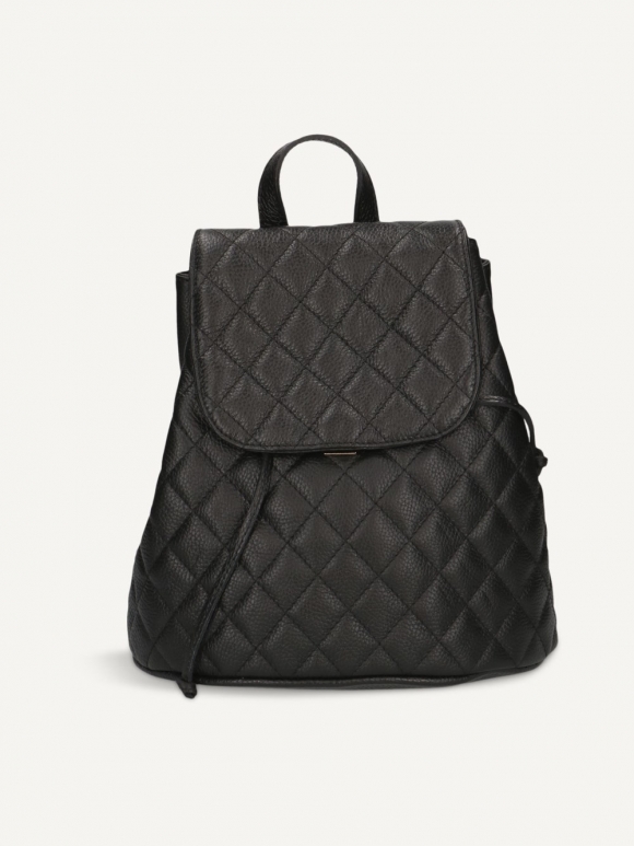 Caprice Rucksack - Schwarzes Nappaleder