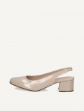 Caprice Slingpumps - Beige Lackleder