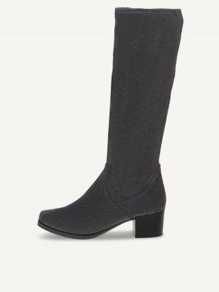 Caprice Stiefel - Dunkelgraues Stretchleder