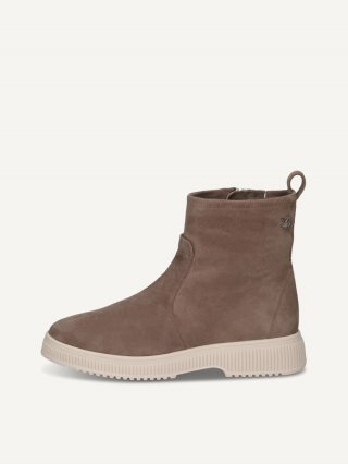 Caprice Stiefelette - Taupefarbenes Wildleder