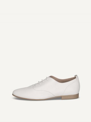 Caprice Halbschuh - Weißes Nappaleder
