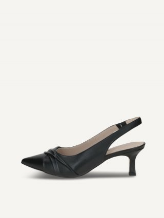 Caprice Slingpumps - Schwarzes Nappa