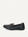 Caprice Slipper - Schwarzes Hirschleder