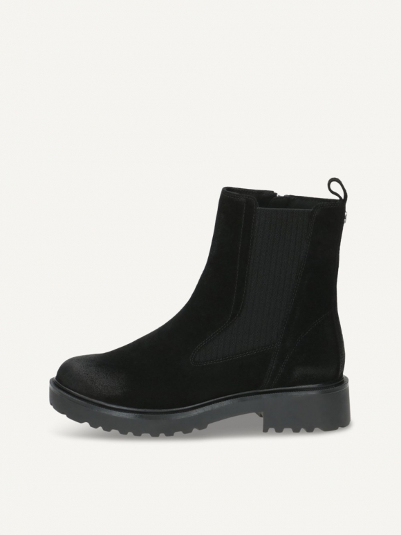 Caprice Chelsea Boot - Schwarzes Wildleder