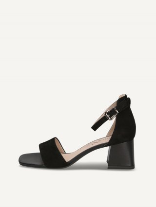 Caprice Sandalette - Schwarzes Wildleder