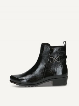 Caprice Stiefelette - Schwarzes Nappaleder