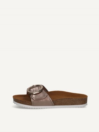 Caprice Pantolette - Taupe Metallic