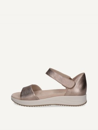 Caprice Sandale - Taupe Metallic