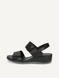Caprice Sandalette - Schwarzes Nappaleder