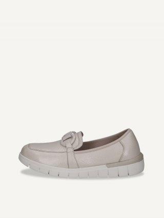 Caprice Slipper - Perlmuttweiß
