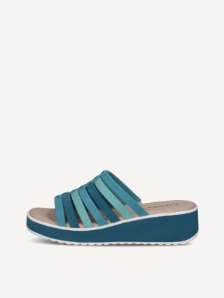 Caprice Pantolette - Blauer Kamm