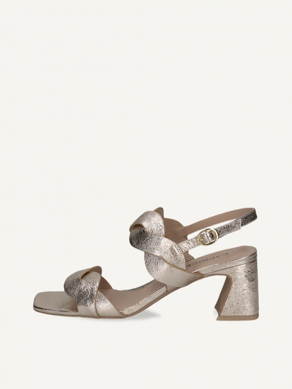 Caprice Sandalette - Hellgoldenes Metall