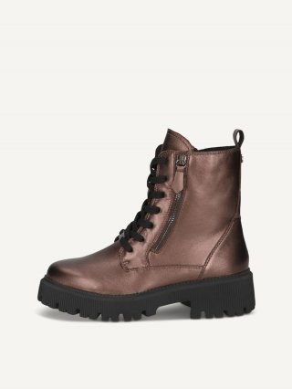 Caprice Stiefelette - Dunkelbraunes Metallic