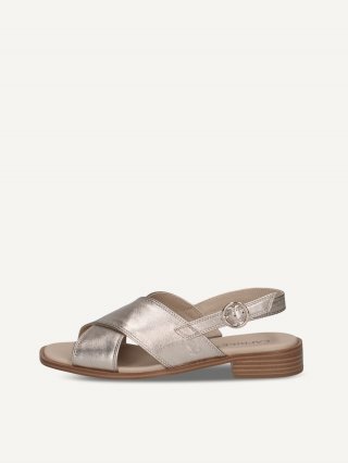 Caprice Sandalette - Taupe Metallic