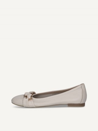 Caprice Ballerina - Vanille-Softnappaleder
