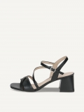 Caprice Sandalette - Schwarzes Nappaleder
