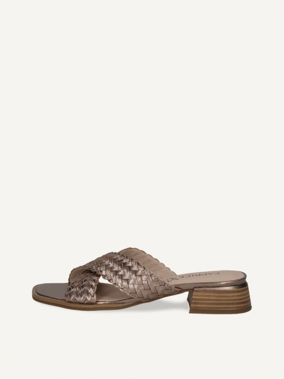 Caprice Pantolette - Taupe-Metallic
