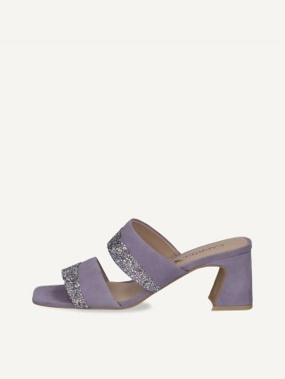 Caprice Pantolette - Lavendelfarbenes Wildleder