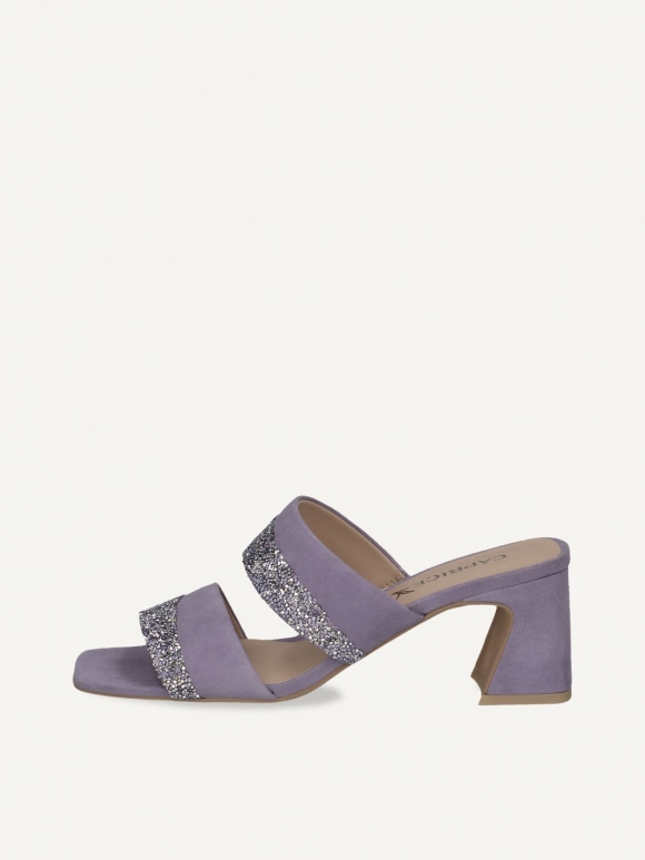 Caprice Pantolette - Lavendelfarbenes Wildleder