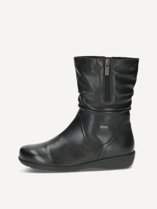 Caprice Stiefelette - Schwarzes Nappaleder