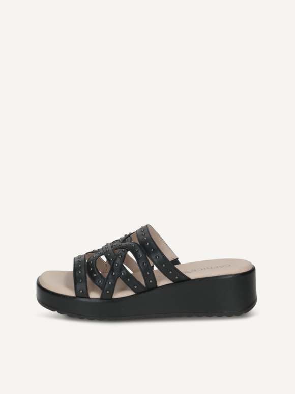 Caprice Pantolette - Schwarzes Nappa