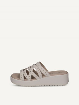 Caprice Pantolette - Offwhite-Nappa