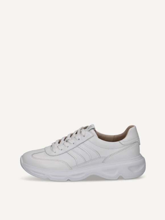 Caprice Sneaker - Weißes Nappaleder