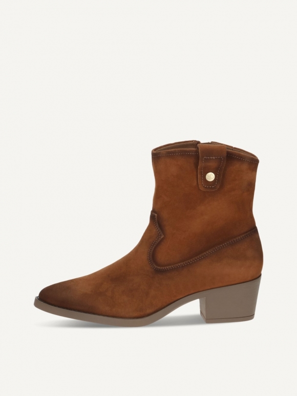 Caprice Stiefelette - Nussfarbenes Wildleder