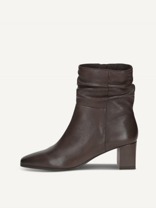 Caprice Stiefelette - Dunkelbraunes Nappa