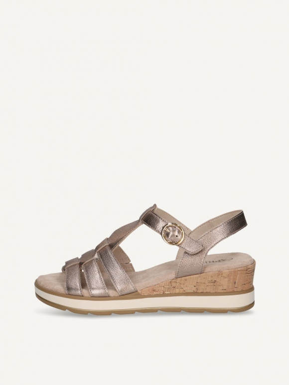 Caprice Sandalette - Taupe Metallic