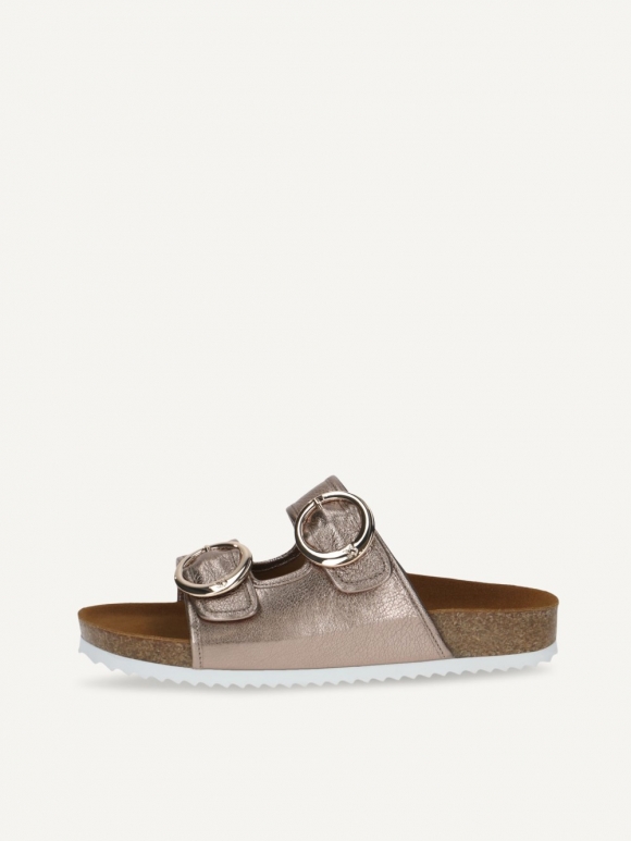 Caprice Pantolette - Taupe Metallic