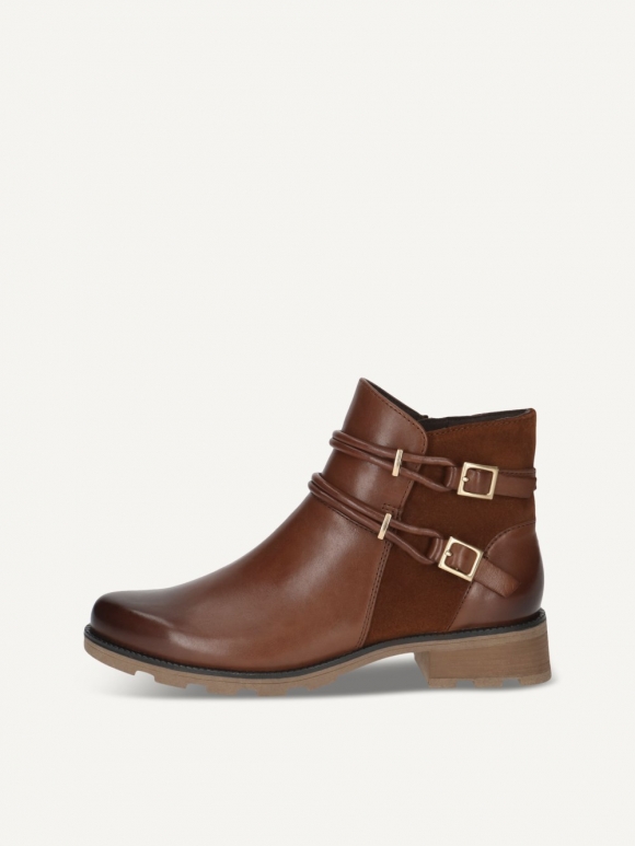 Caprice Stiefelette - Cognacfarbener Kamm