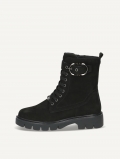 Caprice Stiefelette - Schwarzes Nubukleder