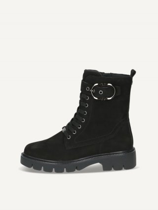 Caprice Stiefelette - Schwarzes Nubukleder