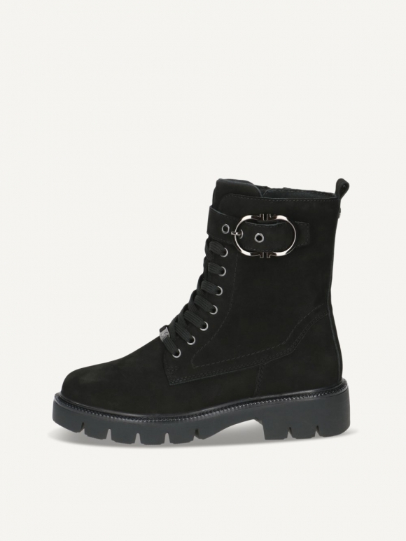 Caprice Stiefelette - Schwarzes Nubukleder