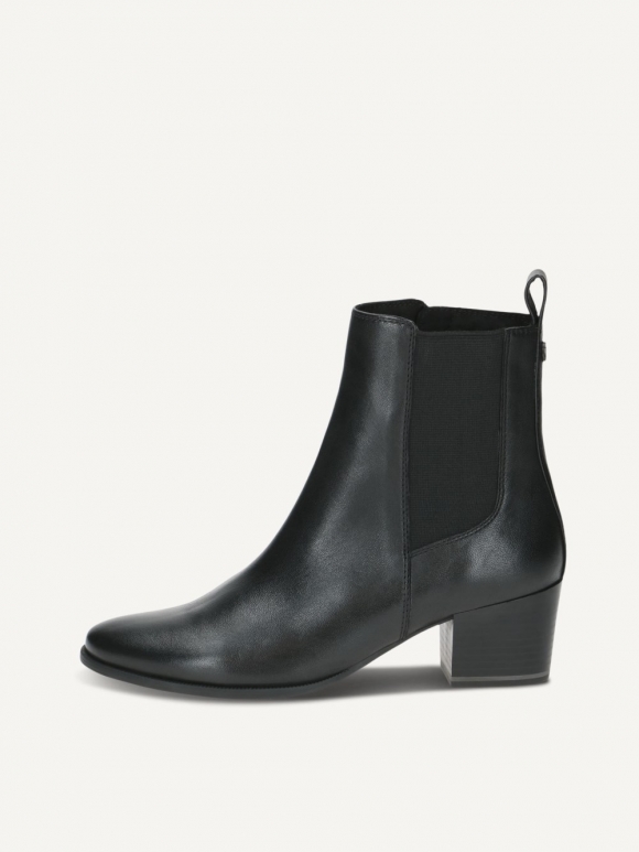 Caprice Stiefelette - Schwarzes Nappaleder