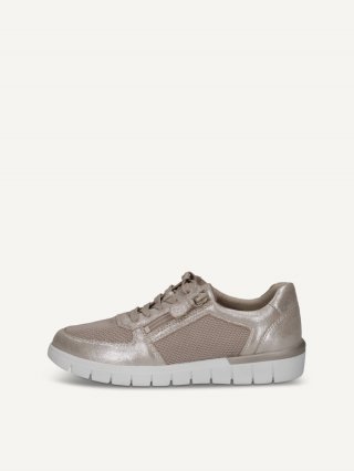 Caprice Sneaker - Taupefarbenes Kammleder