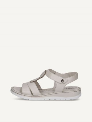 Caprice Sandalette - Perlmutt-Nappaleder