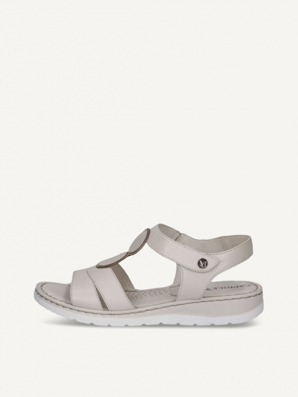 Caprice Sandalette - Perlmutt-Nappaleder