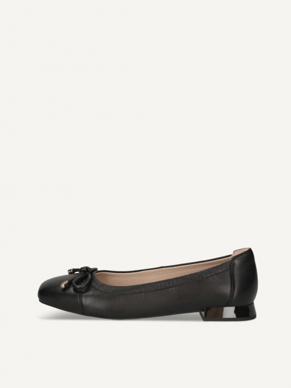 Caprice Ballerina - Schwarzes Nappaleder