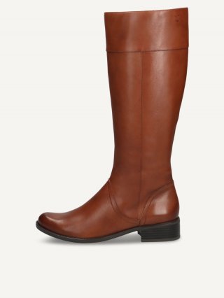 Caprice Stiefel - Cognacfarbenes Nappaleder