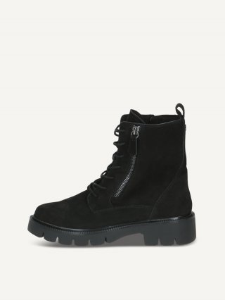 Caprice Stiefelette - Schwarzes Nubukleder