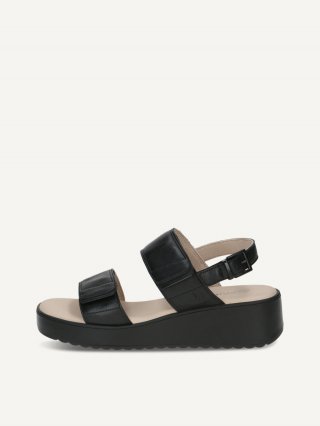 Caprice Sandale - Schwarzes Nappa