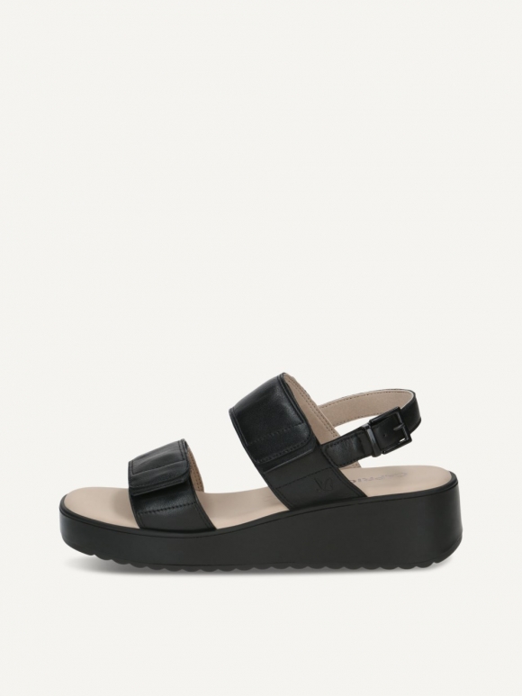Caprice Sandale - Schwarzes Nappa