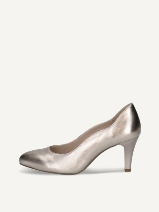 Caprice Pumps - Taupe-Metallic